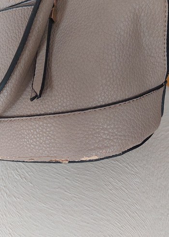 Derimod Bej Deri Kadın Omuz Çantası - Görsel 6