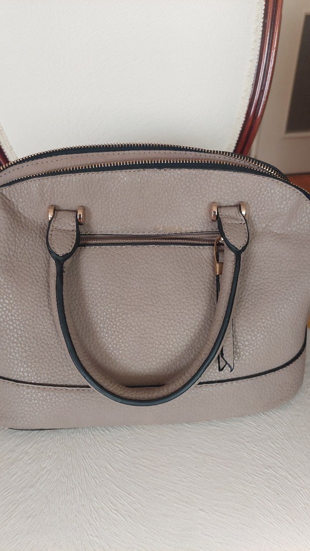 Derimod Bej Deri Kadın Omuz Çantası - Görsel 4