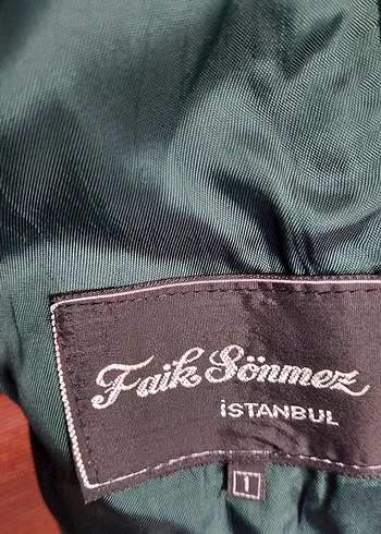 Düğmeli Koyu Yeşil Kadın Midi Kaban - Görsel 5