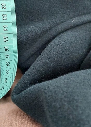 Düğmeli Koyu Yeşil Kadın Midi Kaban - Görsel 9