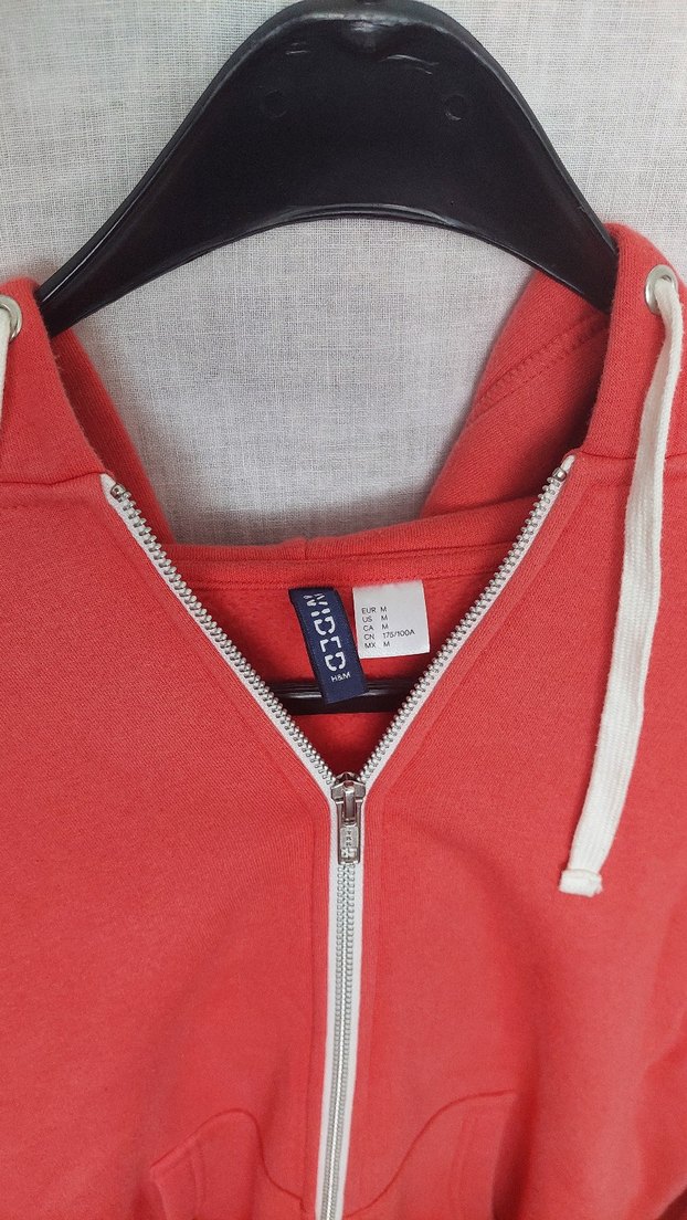 H&M Fermuarlı Kapusonlu Sweatshirt - Görsel 2