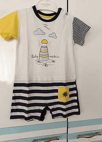 9-12 Ay Beden çeşitli Renk Çıtçıtlı tulum