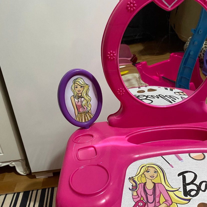 Barbie Temalı Pembe Çocuk Şifonyer - Görsel 4