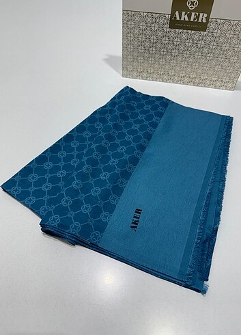 Beden AKER ELEGANCE MONOGRAM ŞAL