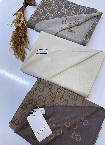  Beden GUCCİ İTHAL KALITESIYLE YÜN İPEK ŞAL 