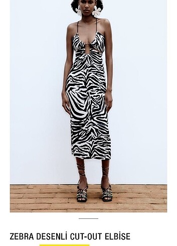Zebra elbise