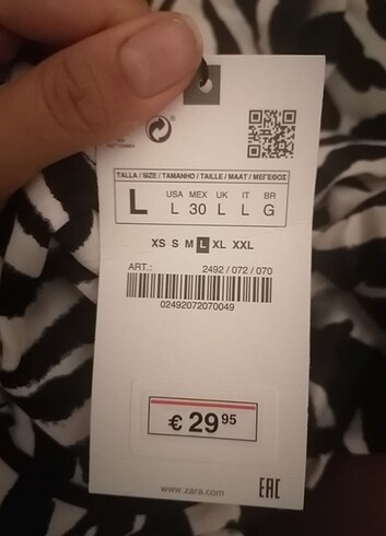 Zara Zebra elbise