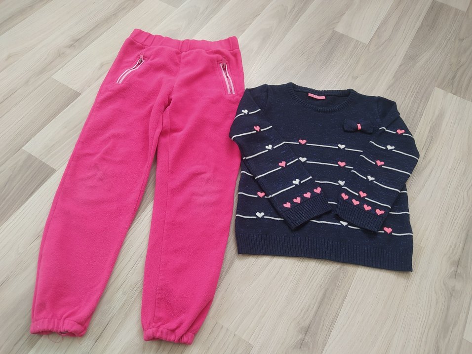 Pembe Kız Çocuk Rahat Eşofman Altı - Görsel 2