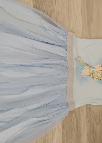 Mavi Straplez Kız Elbisesi - Görsel 2