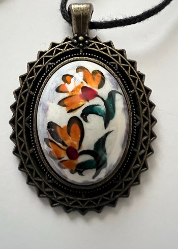 Çiçek Desenli Bohem Kadın Kolye - Görsel 6