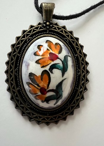 Çiçek Desenli Bohem Kadın Kolye - Görsel 4