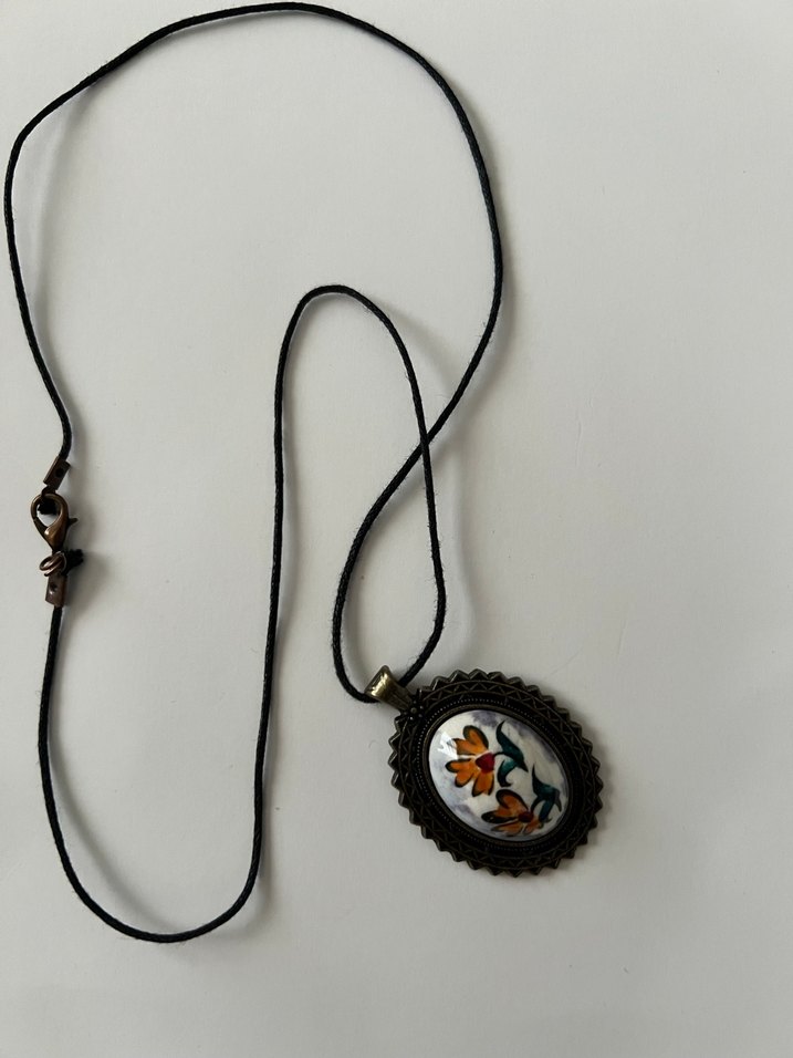 Çiçek Desenli Bohem Kadın Kolye - Görsel 5