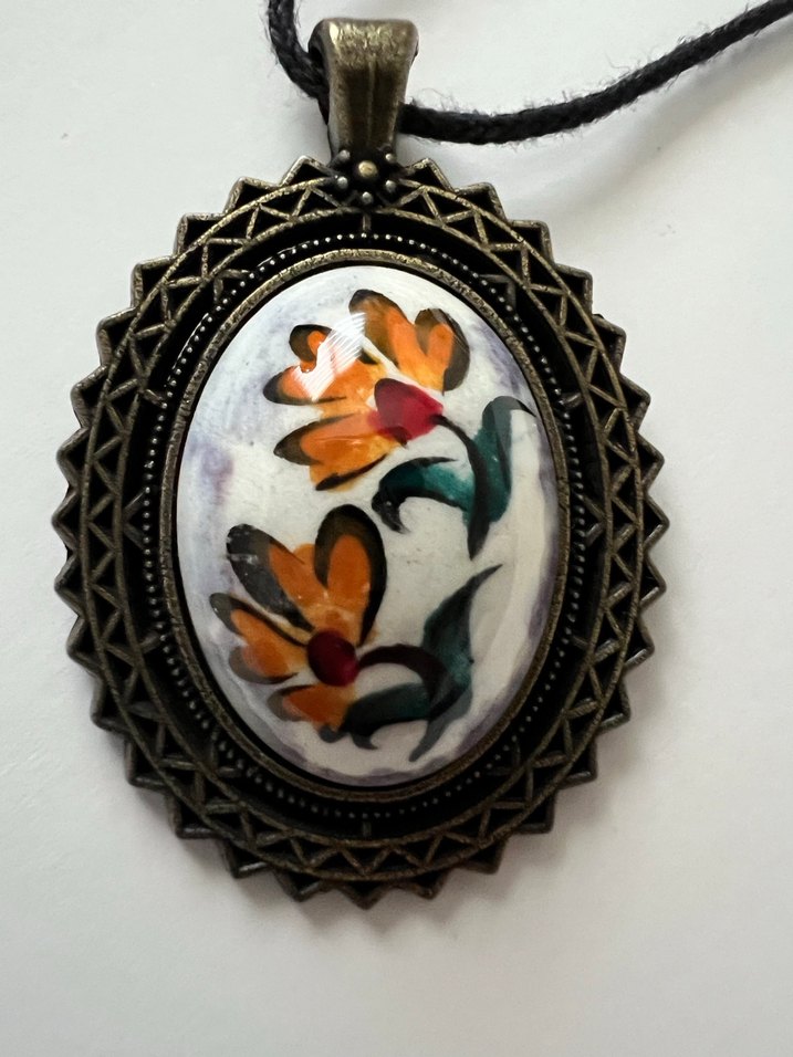 Çiçek Desenli Bohem Kadın Kolye - Görsel 4