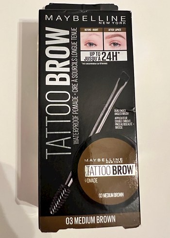 Maybelline Tattoo Brow Orta Kahverengi Kaş Kalemi - Görsel 2