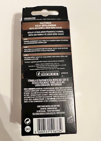 Maybelline Tattoo Brow Orta Kahverengi Kaş Kalemi - Görsel 3