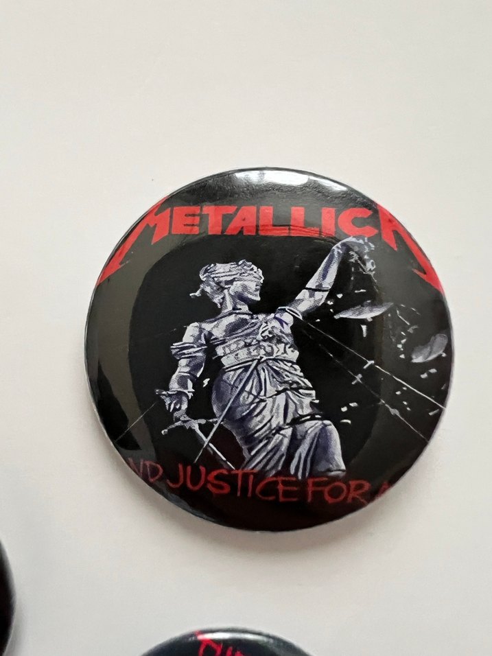 METALLICA Rock Punk Siyah Rozet Seti - Görsel 2