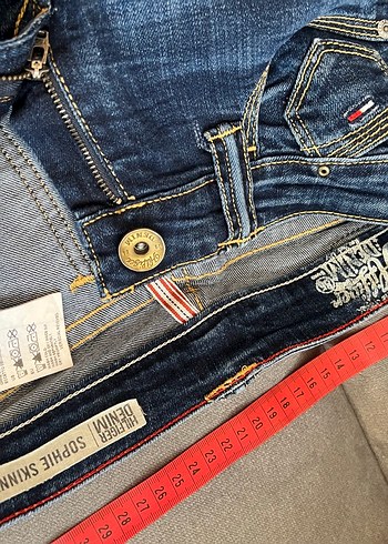Tommy Hilfiger Kadın Denim Kemerli Skinny Jean - Görsel 7