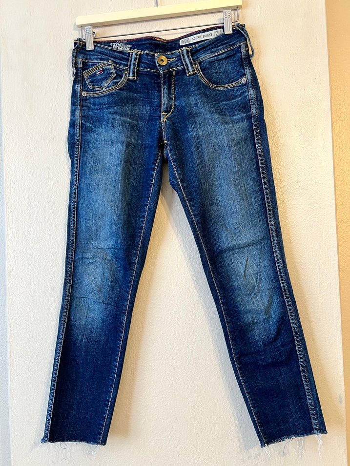 Tommy Hilfiger Kadın Denim Kemerli Skinny Jean - Görsel 3
