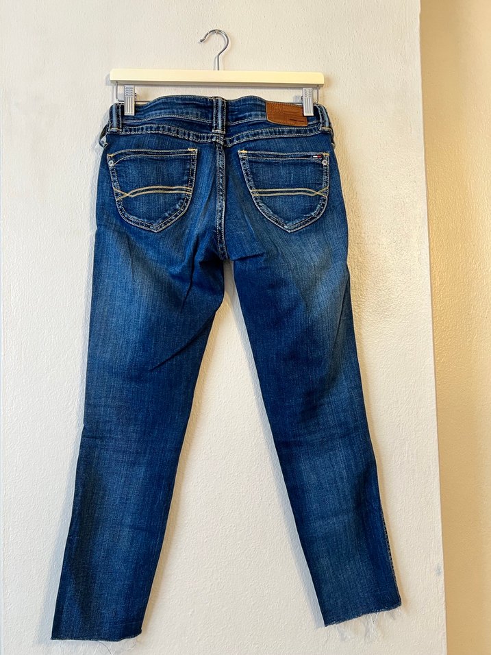 Tommy Hilfiger Kadın Denim Kemerli Skinny Jean - Görsel 4