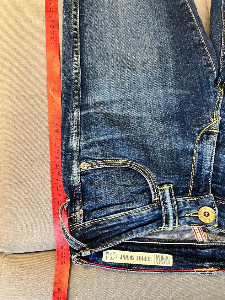Tommy Hilfiger Kadın Denim Kemerli Skinny Jean - Görsel 5