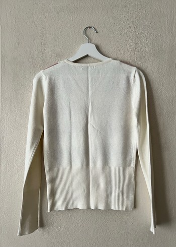 Stamina V Yaka Pastel Desenli Triko Hırka - Görsel 2