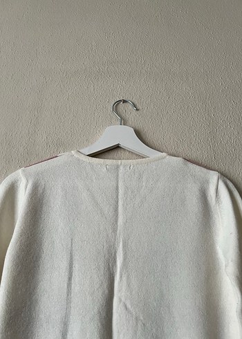 Stamina V Yaka Pastel Desenli Triko Hırka - Görsel 5