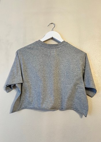 Gri Mini Kadın Tişört - Görsel 2