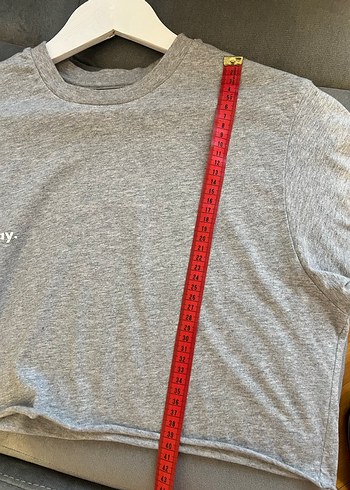 Gri Mini Kadın Tişört - Görsel 6