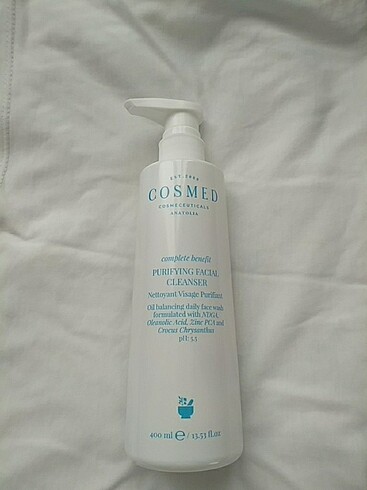 cosmed yüz temizleme jeli 400 ml 