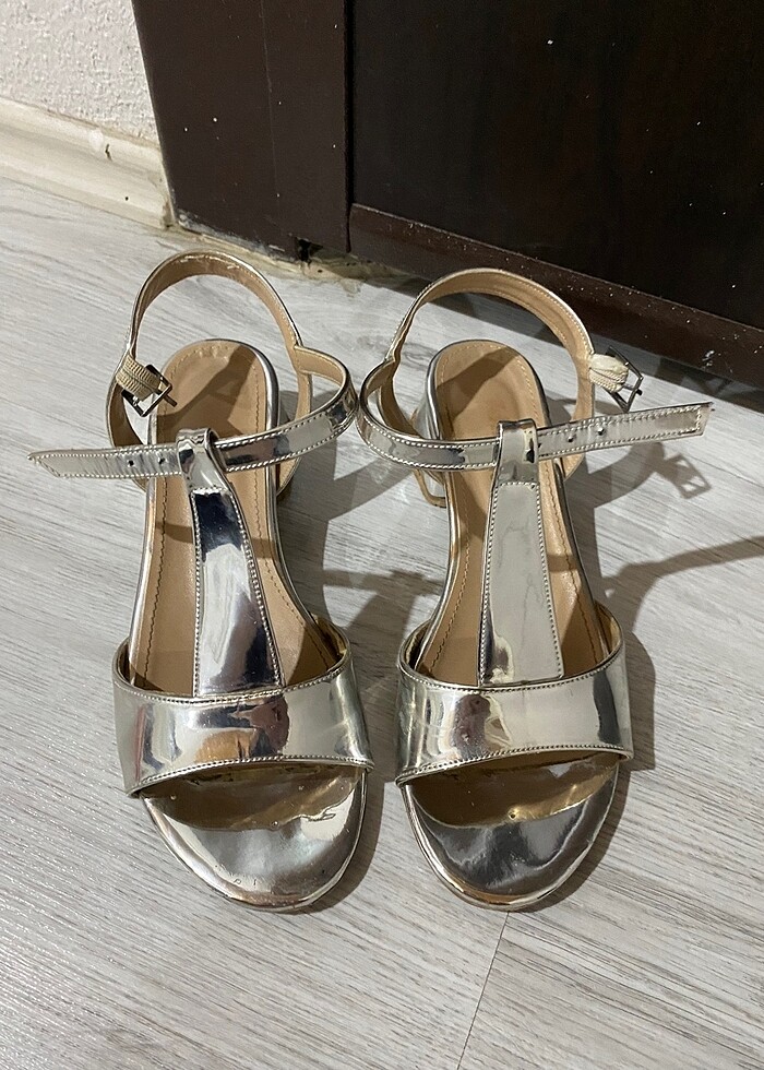 Sandalet gümüş - Görsel 3