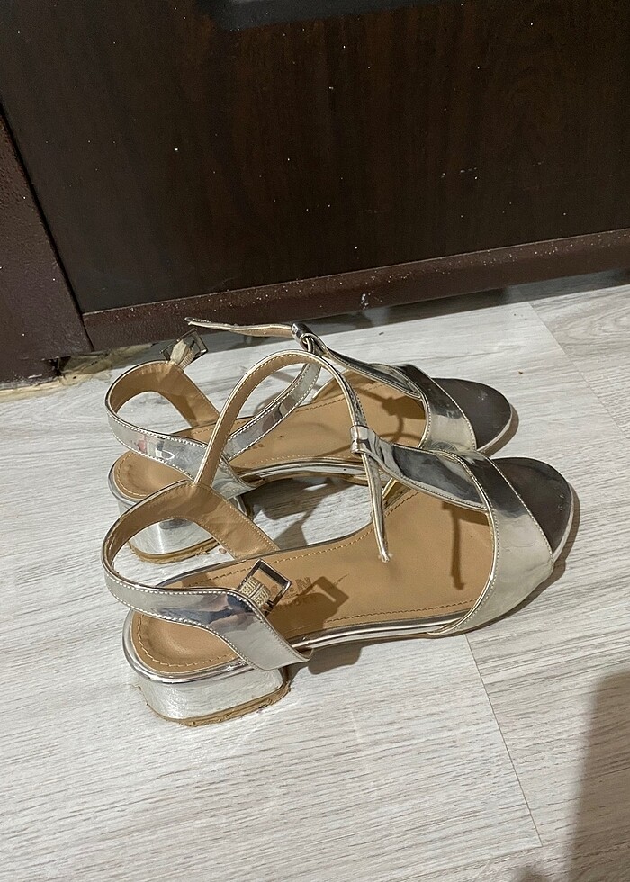 Sandalet gümüş - Görsel 4