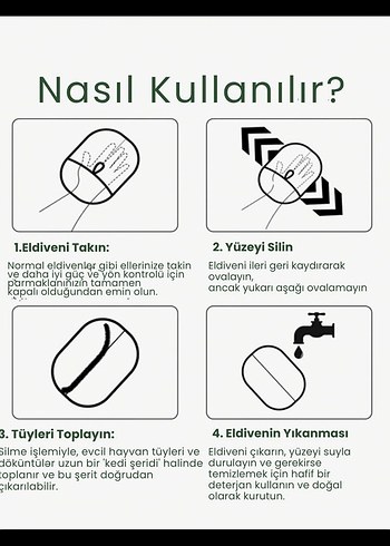 tüy toplayıcı eldiven(mini boy)14cm en 17cm boy - Görsel 7