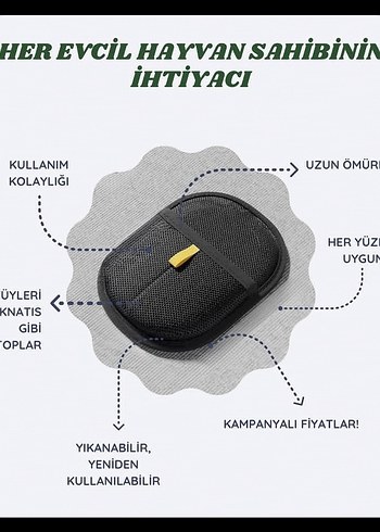 Tüy toplayıcı(mini boy)14cm en 17cm boy - Görsel 7