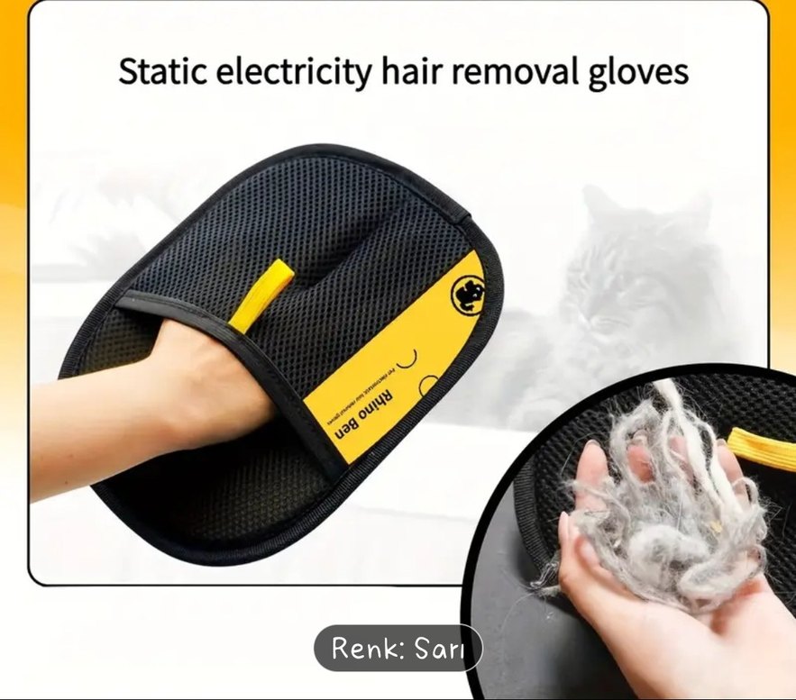 Tüy toplayıcı eldiven evcil hayvan 18cm en 25cm boy - Görsel 5