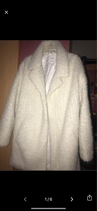 Mango peluş kürk mont