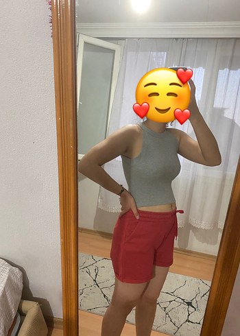 Zara Kadın Gri crop