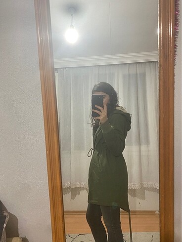 Kadın Haki Parka - Görsel 6