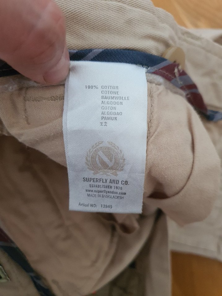 Gri Erkek Keten Kargo Şort Bol Kesim - Görsel 4