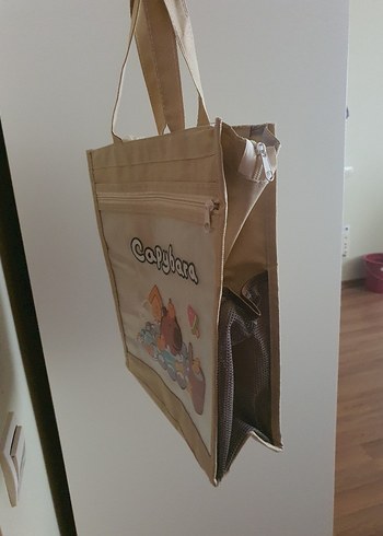 Baskılı Kahverengi Bebek Çantası - Görsel 6