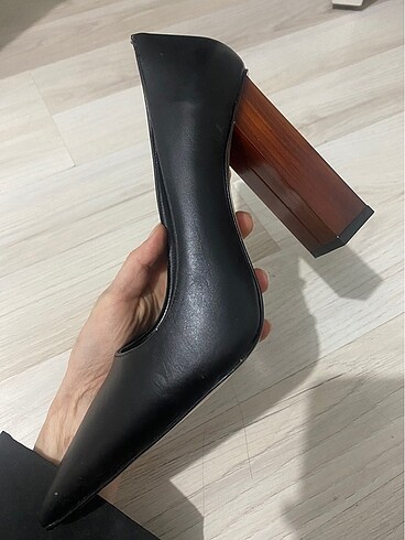 Diğer Tahta topuklu stiletto