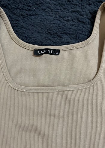 Diğer Bej Kadın Kısa Crop Top