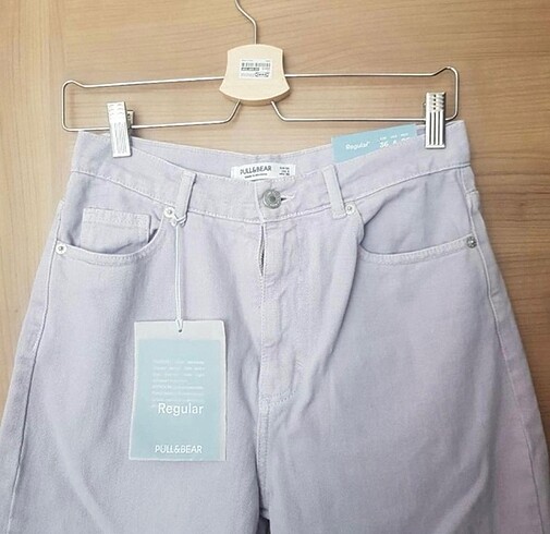 Pull and Bear Leylak rengi mom jean