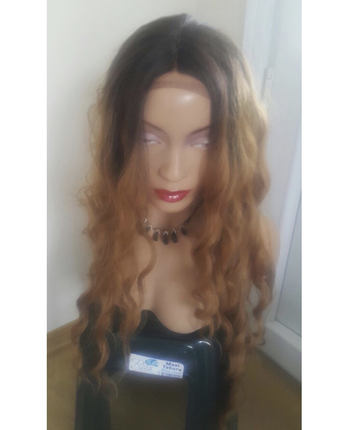 Ombre kısmi tül peruk