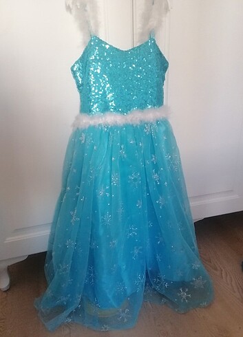 Elsa kız çocuk özel gün elbisesi