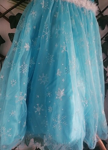 5 Yaş Beden Elsa kız çocuk özel gün elbisesi