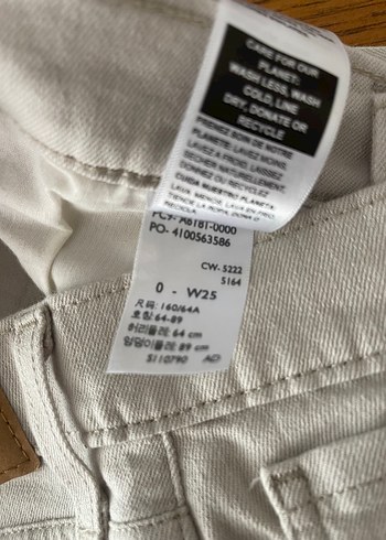 m Beden beyaz Renk Levis Jean Pantalon