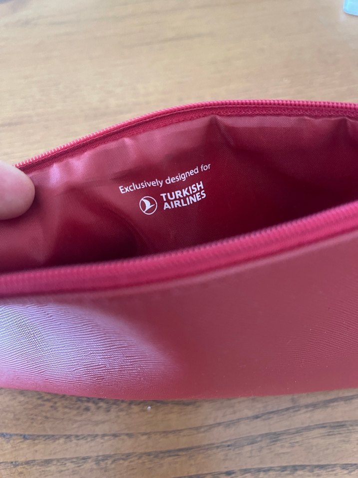 Kadın Pembe Deri Makyaj Çantası Fermuarlı — görsel 4/6