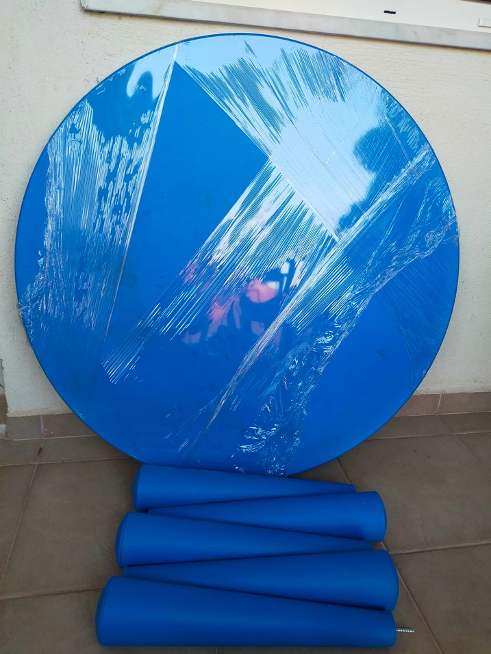 Parlak Mavi Ikea mamut masa - Görsel 3