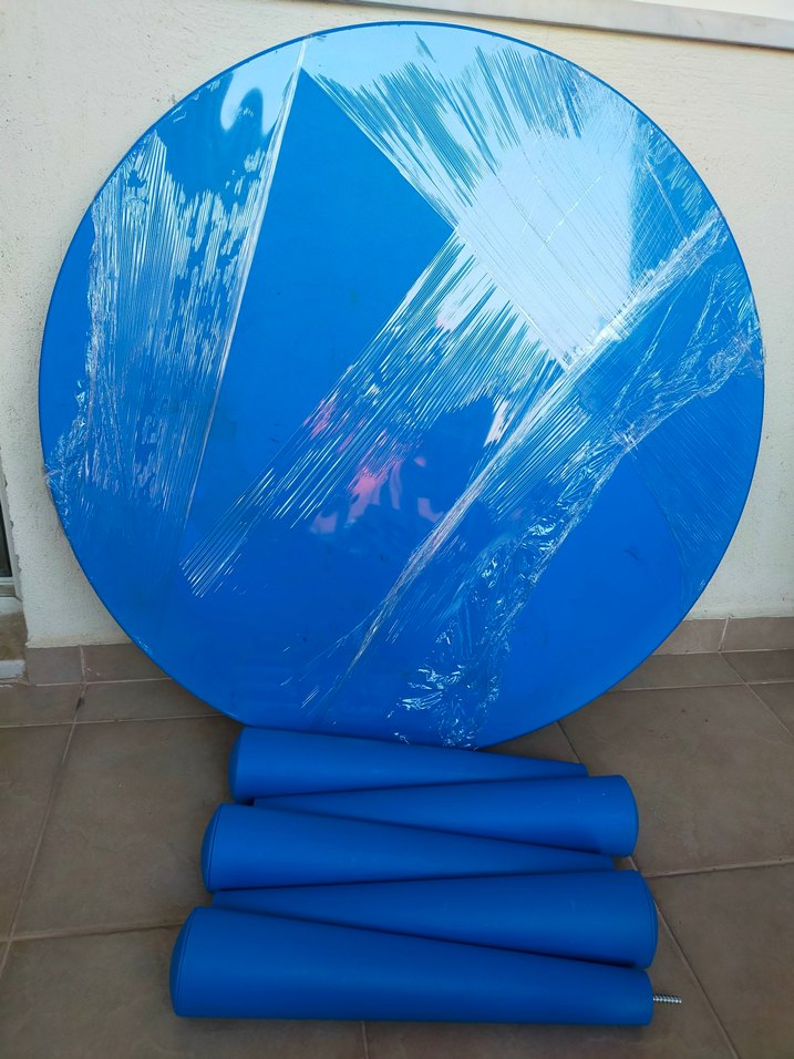 Parlak Mavi Ikea mamut masa - Görsel 4