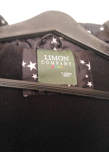 Kız Çocuk Siyah Yıldız Desenli mont - Görsel 6